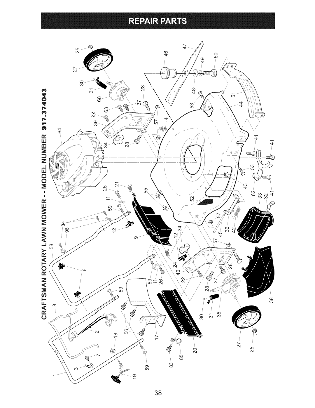 Craftsman 917.374043 owner manual 