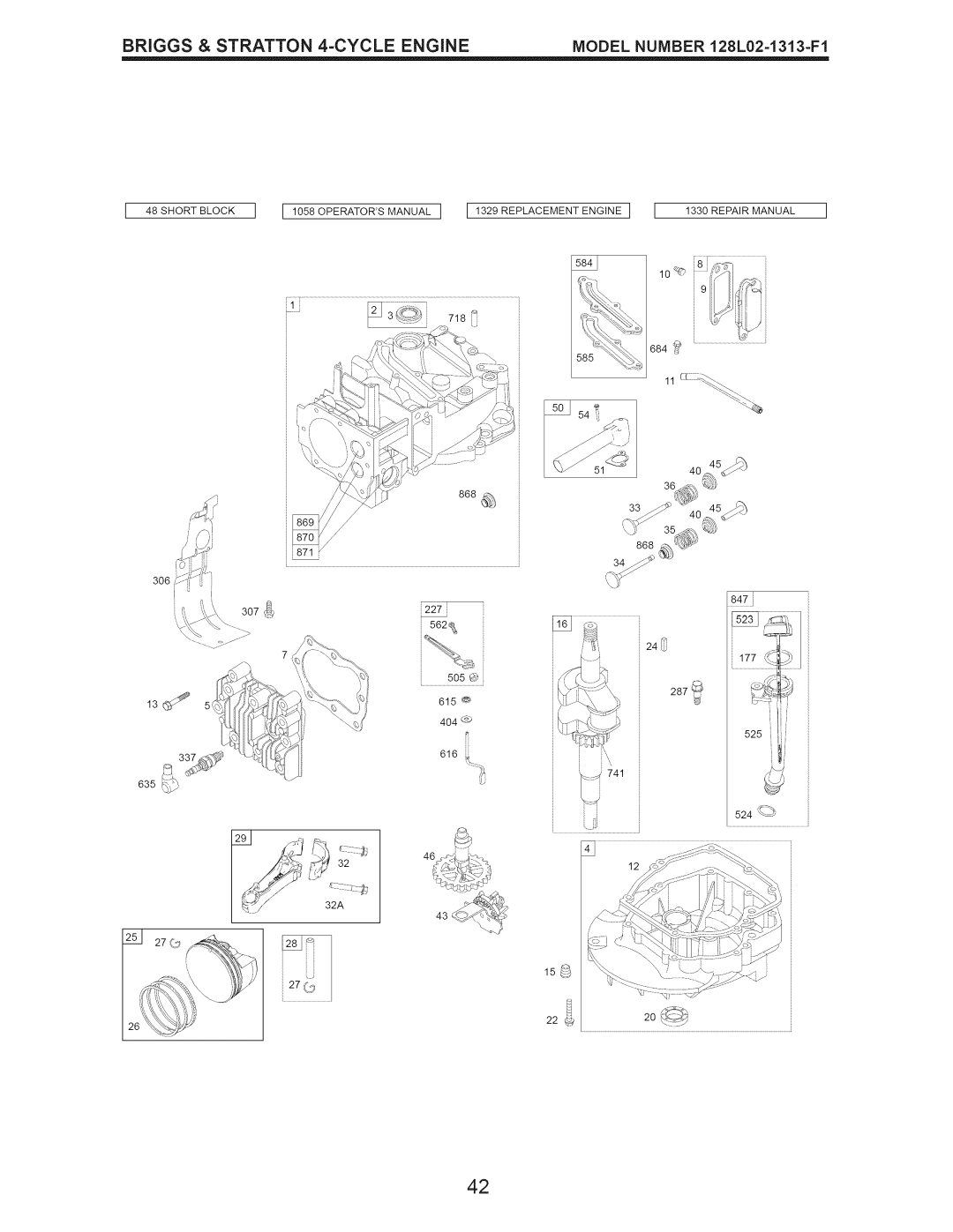 Craftsman 917.374090 manual 2220, Briggs & Stratton 4-CYCLE Engine 