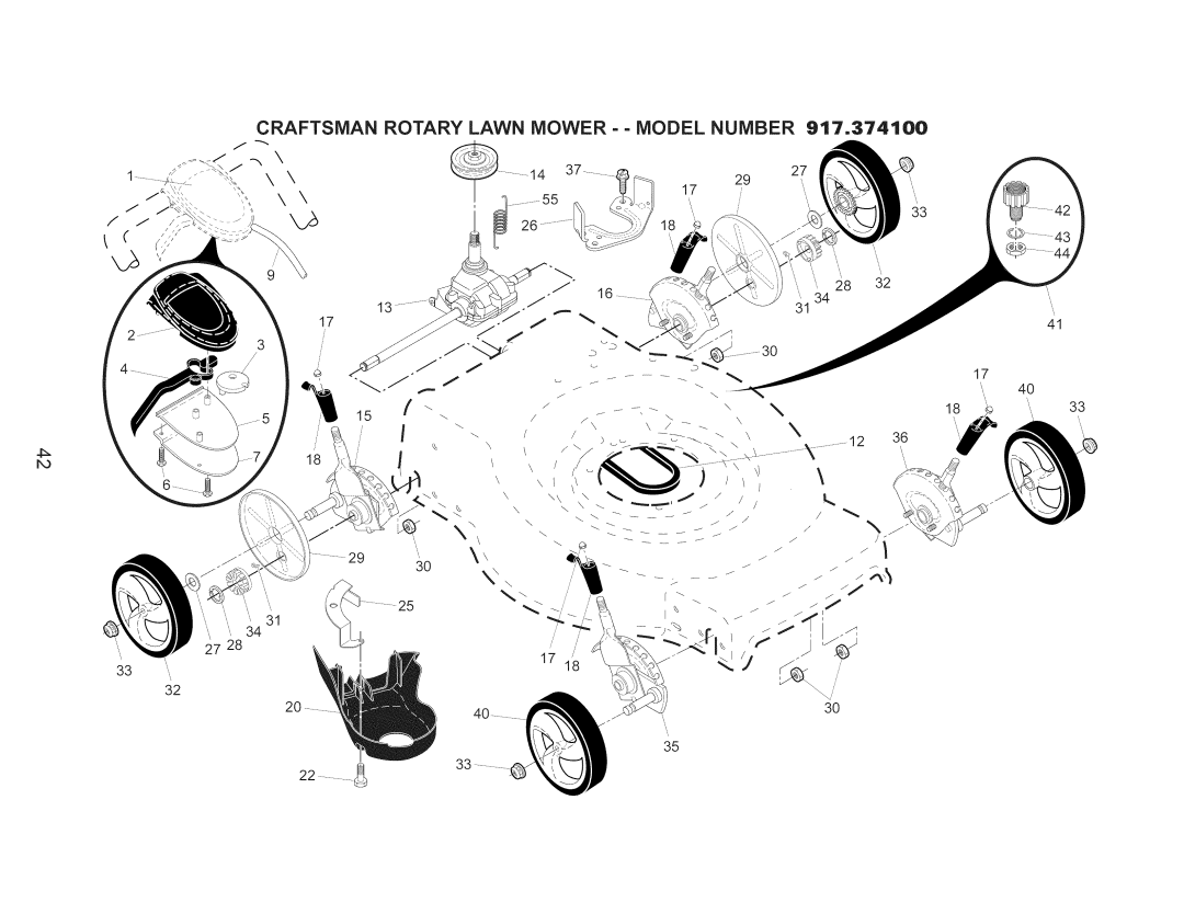 Craftsman 917.374100 owner manual 1833 