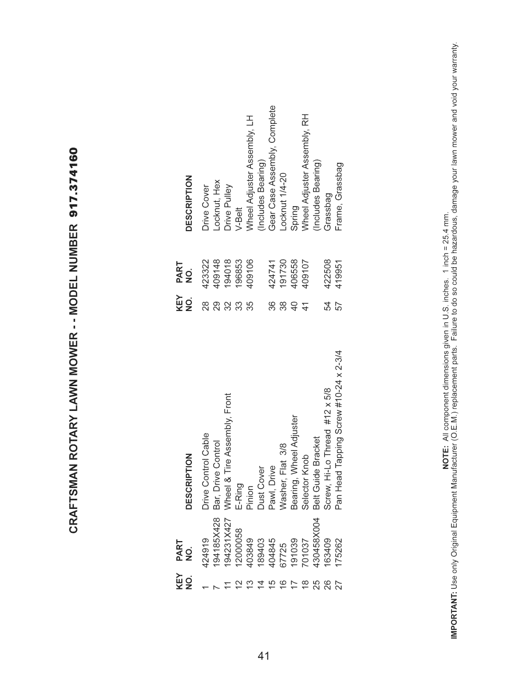 Craftsman 917.374160 owner manual Iii 