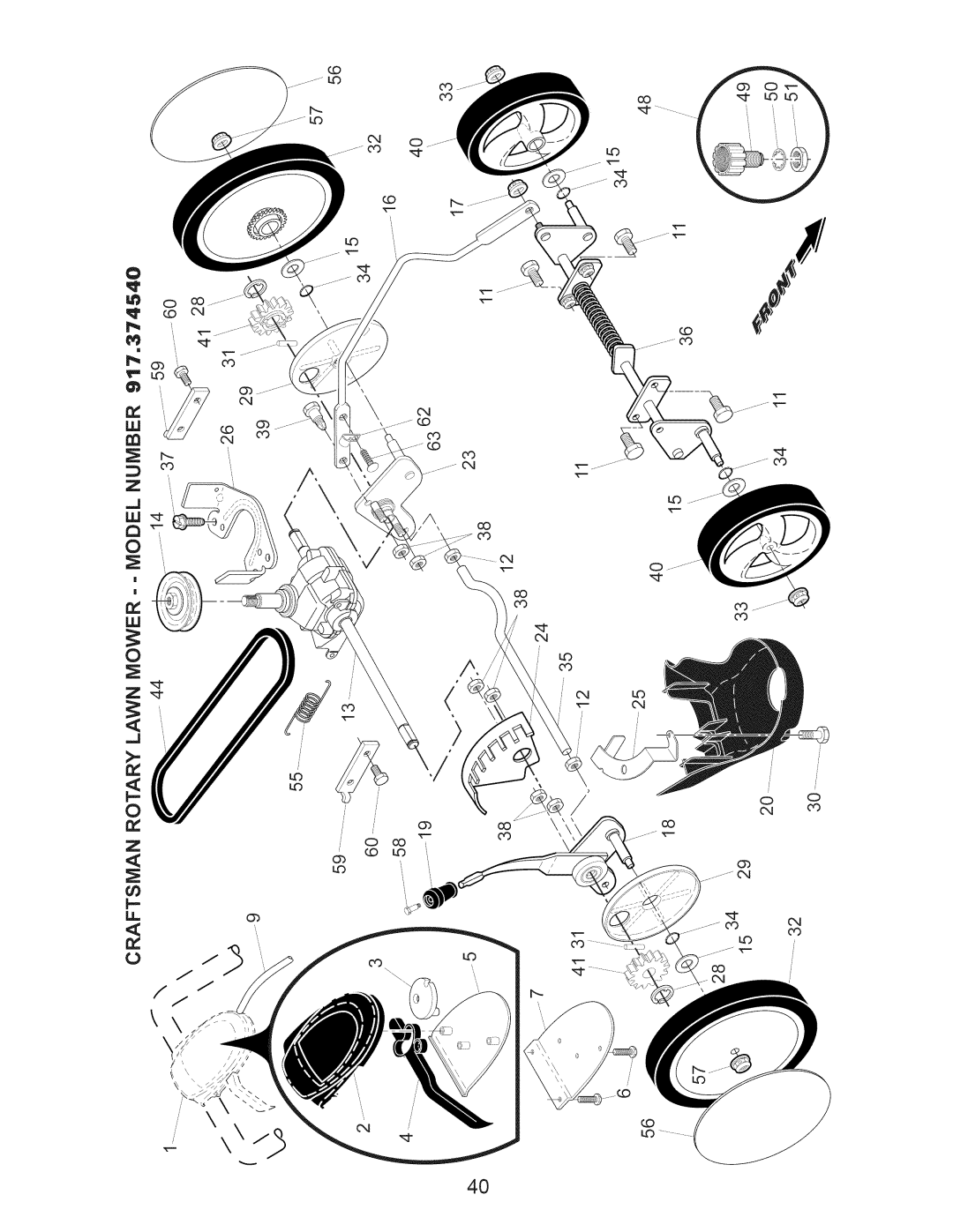 Craftsman 917.374540 owner manual LL! m LL! a 