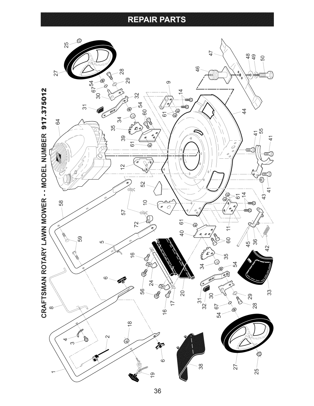 Craftsman 917.375012 owner manual Lo C 