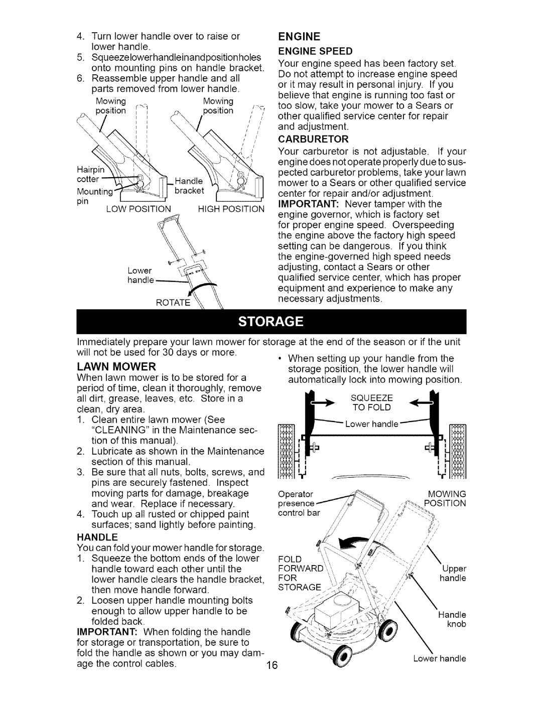 Craftsman 917.37667 owner manual Lawn 