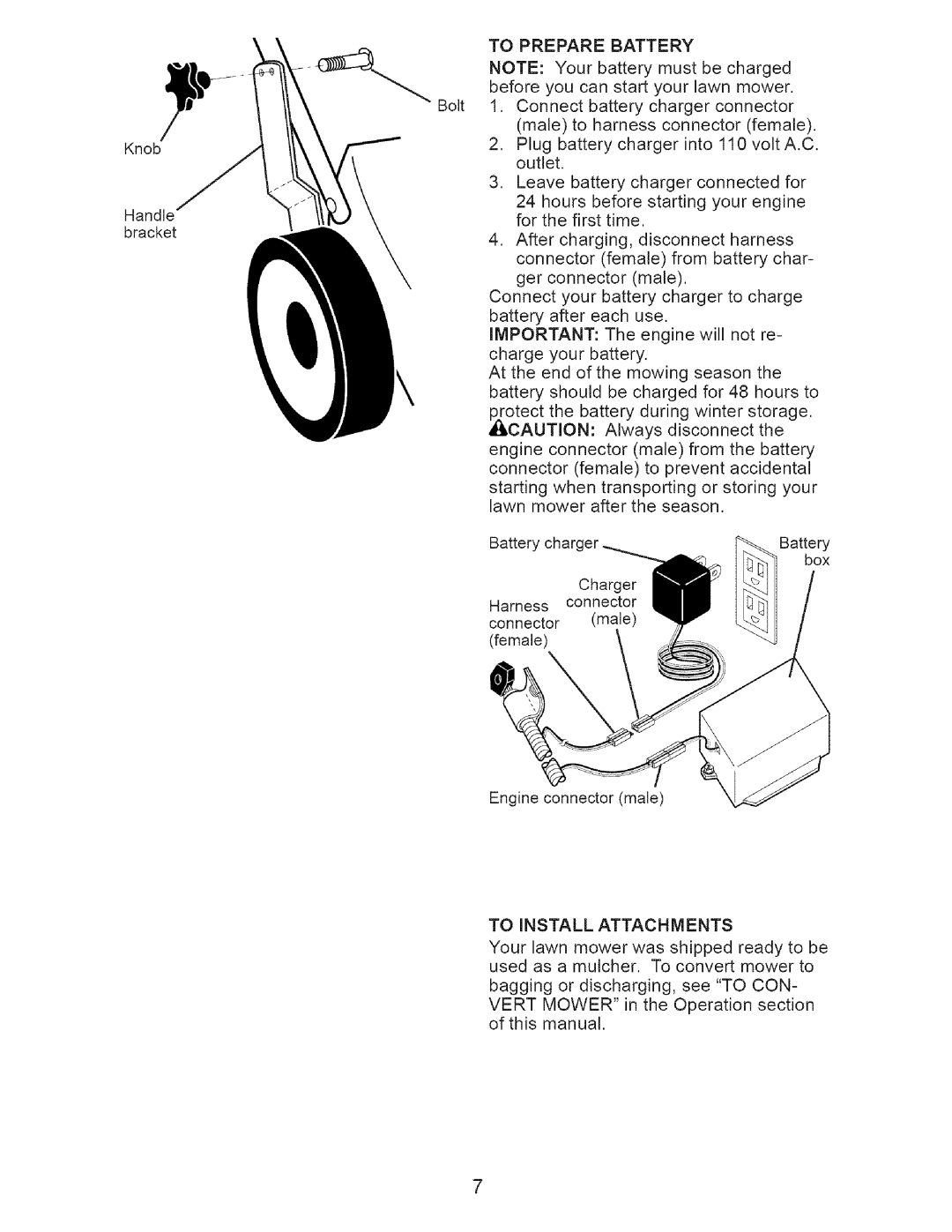 Craftsman 917.37712 manual To Install Attachments 