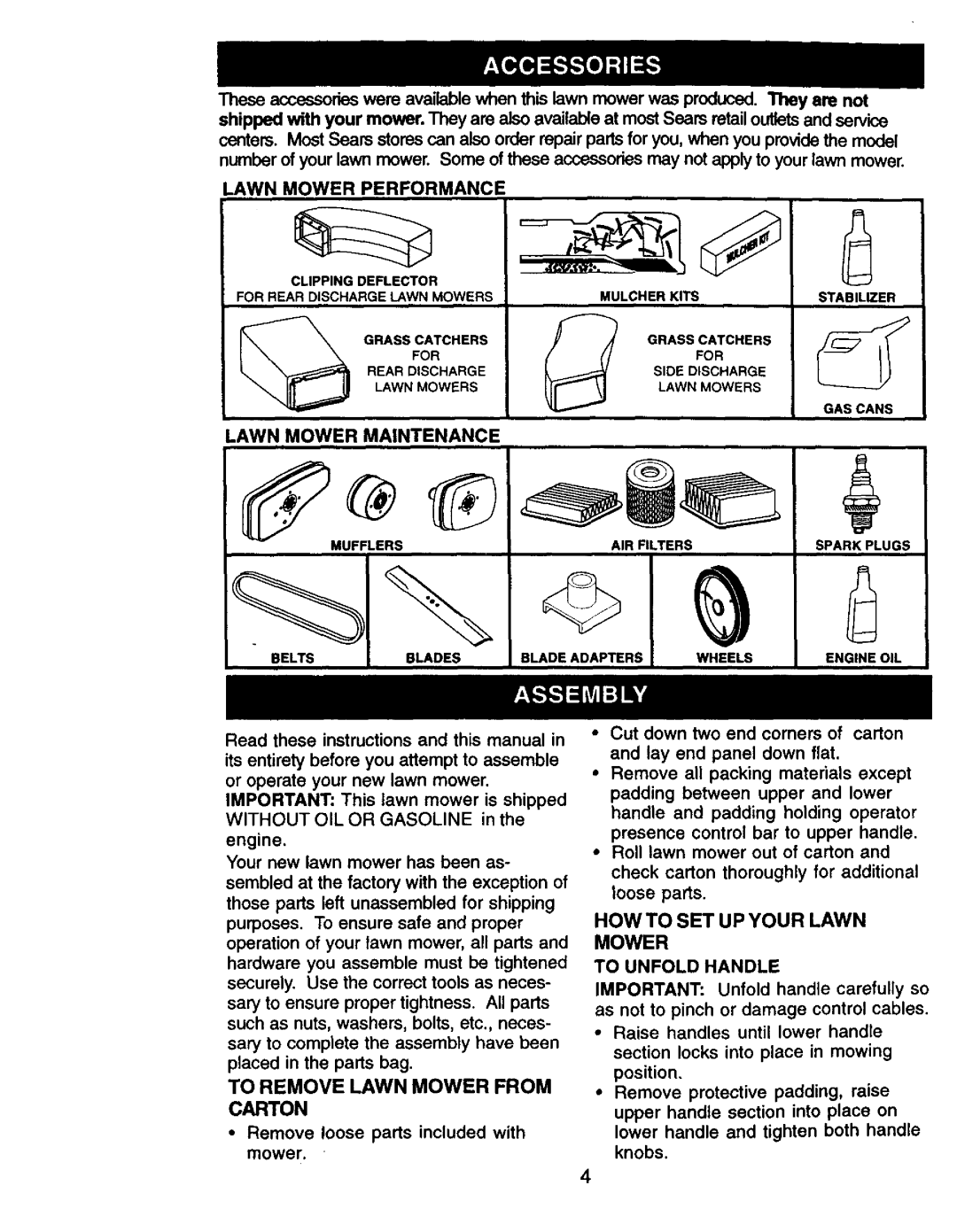 Craftsman 917.377425 HOW to SET UP Your Lawn Mower, Lawn Mower Performance, Lawn Mower Maintenance, To Unfold Handle 