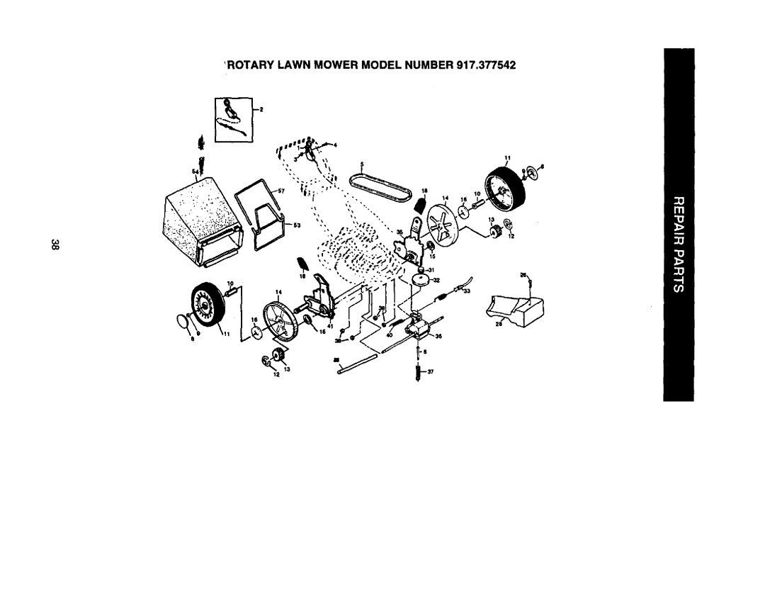 Craftsman 917.377542 owner manual Rotary Lawn Mower Model Number, o oo 