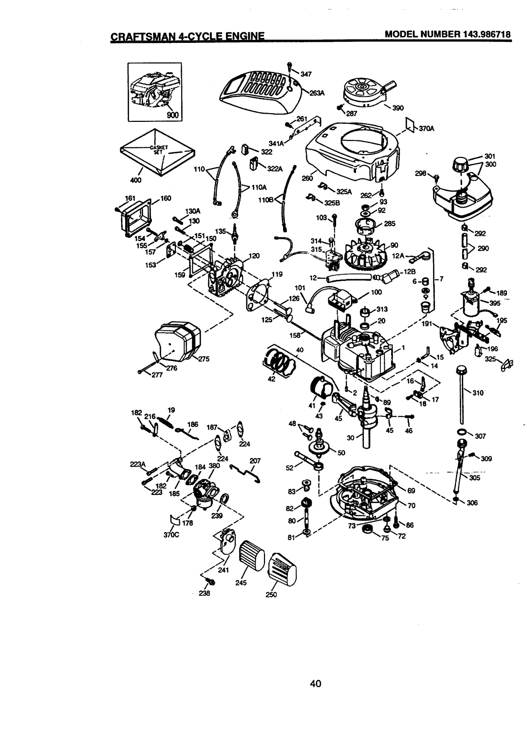 Craftsman 917.377631 owner manual Craftsman 4-CYCLE Engine 