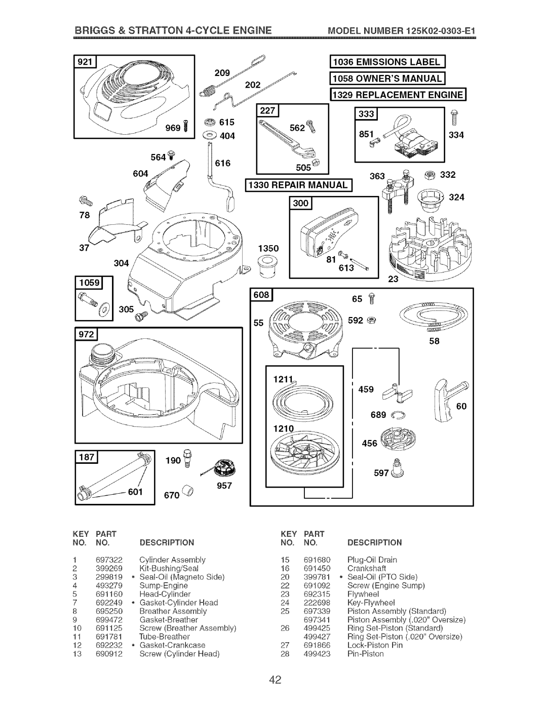 Craftsman 917.37892 manual Repair Manual 