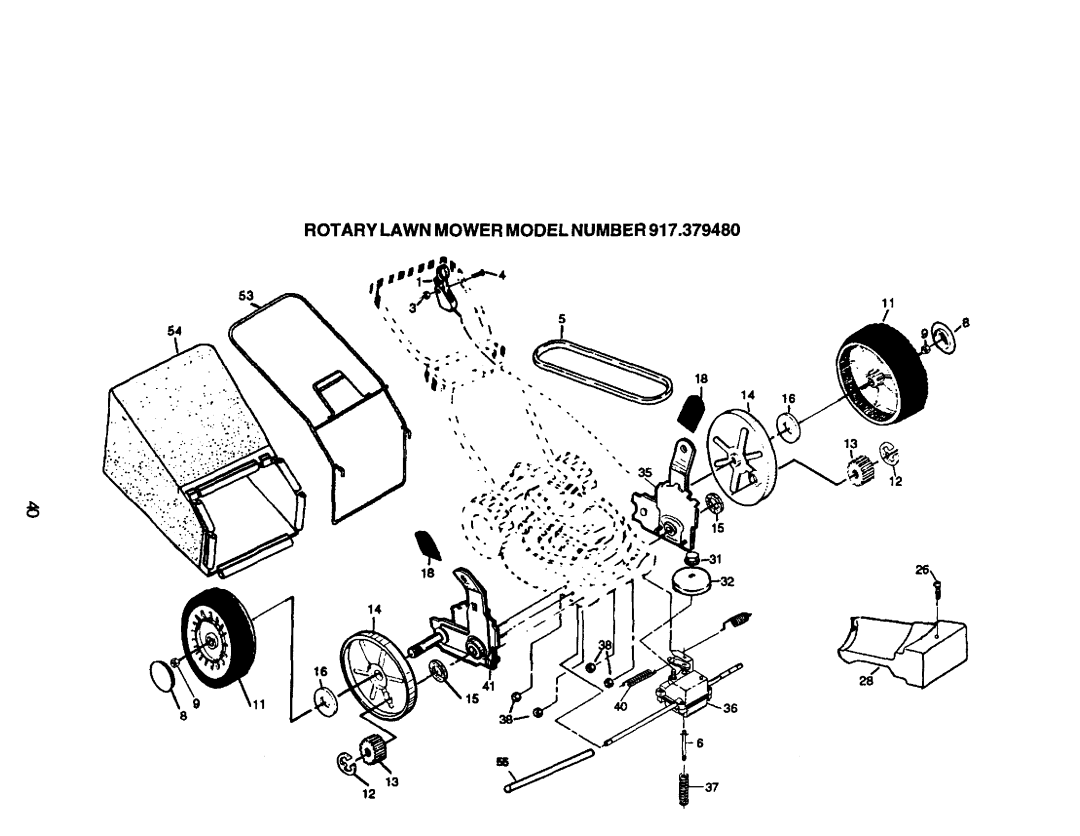 Craftsman 917.379480 owner manual Rotary Lawn Mower Model Number 