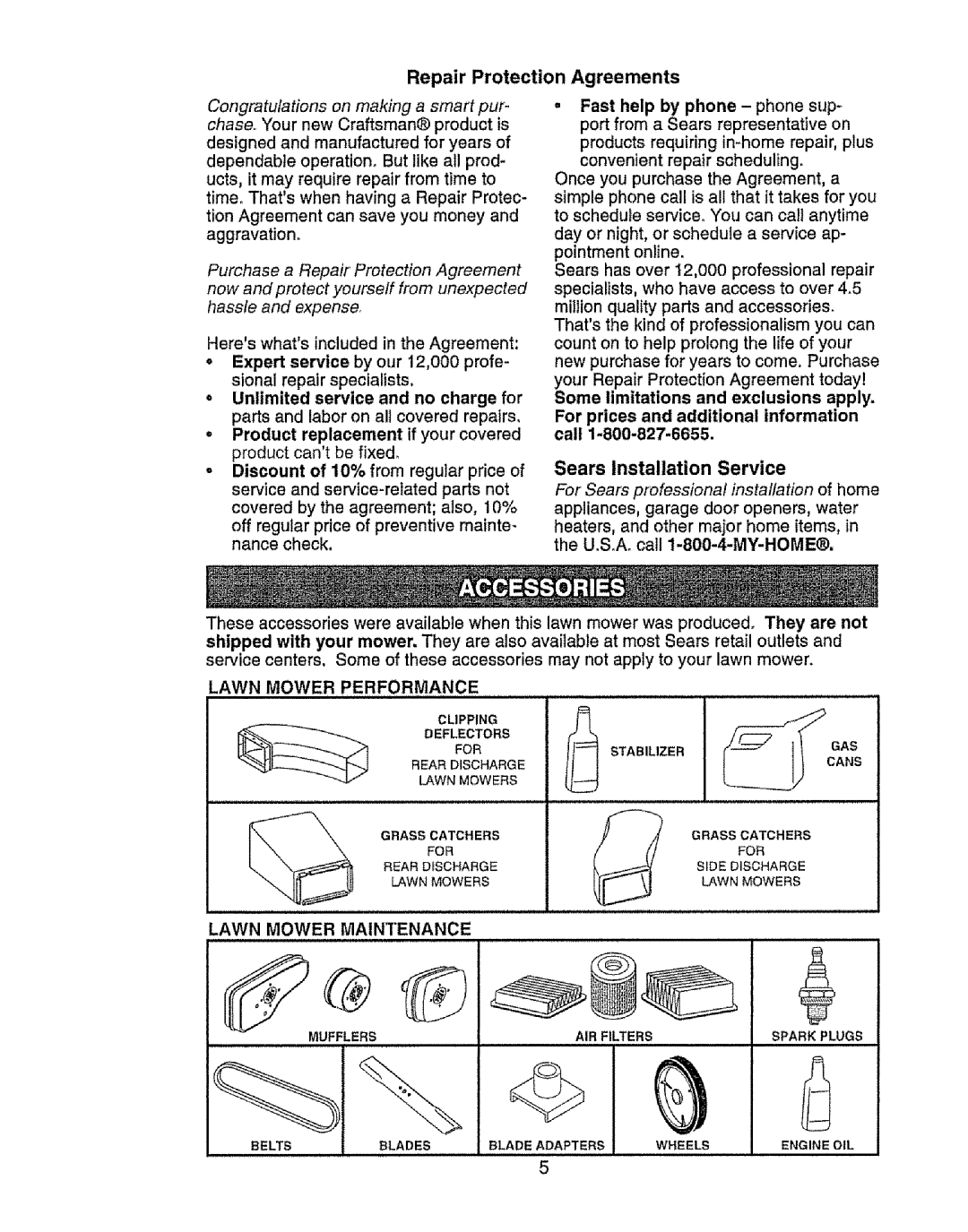 Craftsman 917.385125 owner manual Lawn Mower Performance, Lawn Mower Maintenance 