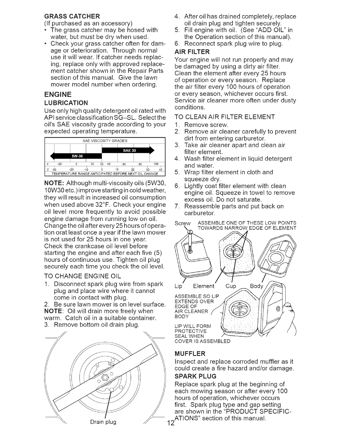 Craftsman 917.385142 owner manual Muffler 