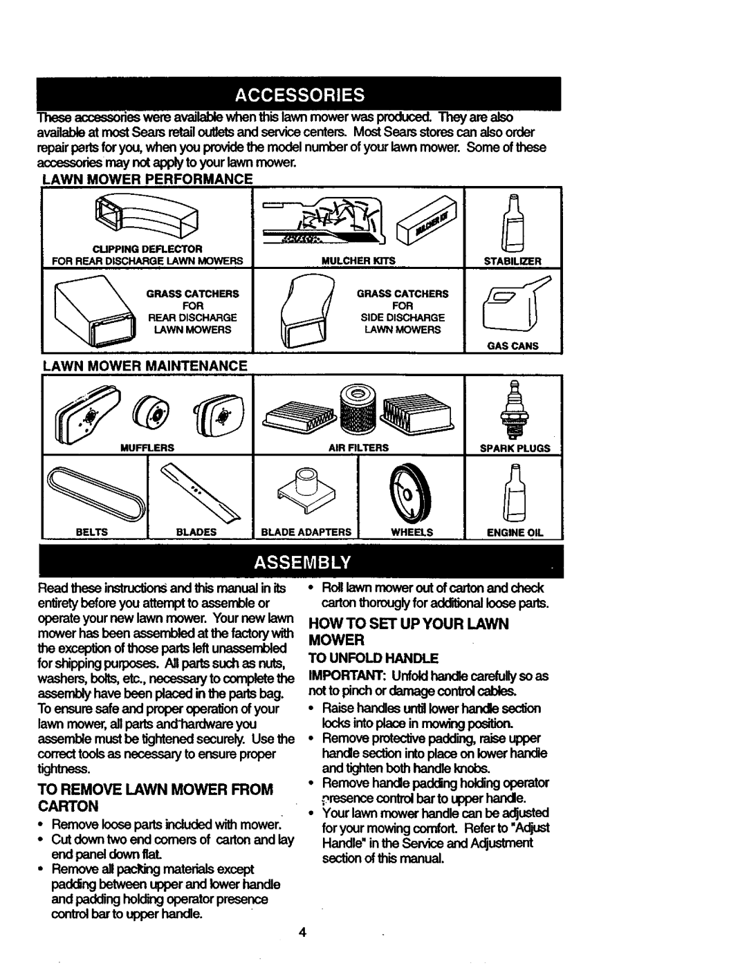 Craftsman 917.387203 HOW to SET UP Your Lawn Mower, Lawn Mower Performance, Lawn Mower Maintenance, To Unfold Handle 