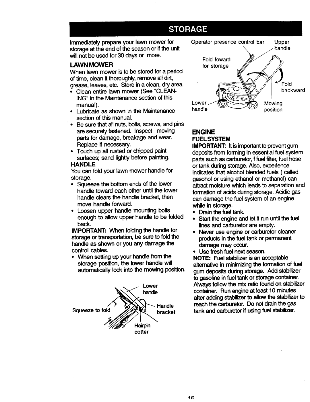 Craftsman 917.387258 owner manual Handle, Coer, Engine Fuelsystem 