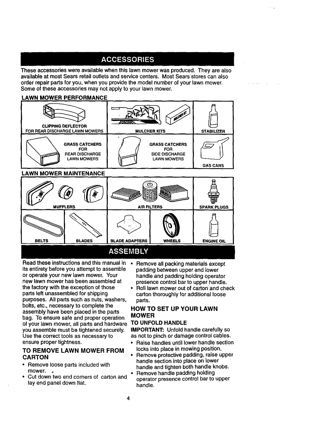 Craftsman 917.38823 HOW to SET UP Your Lawn, Lawn Mower Performance, Lawn Mower Maintenance, Mower To Unfold Handle 