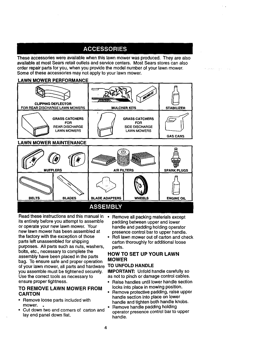 Craftsman 917.38823 owner manual How To Set Up Your Lawn 