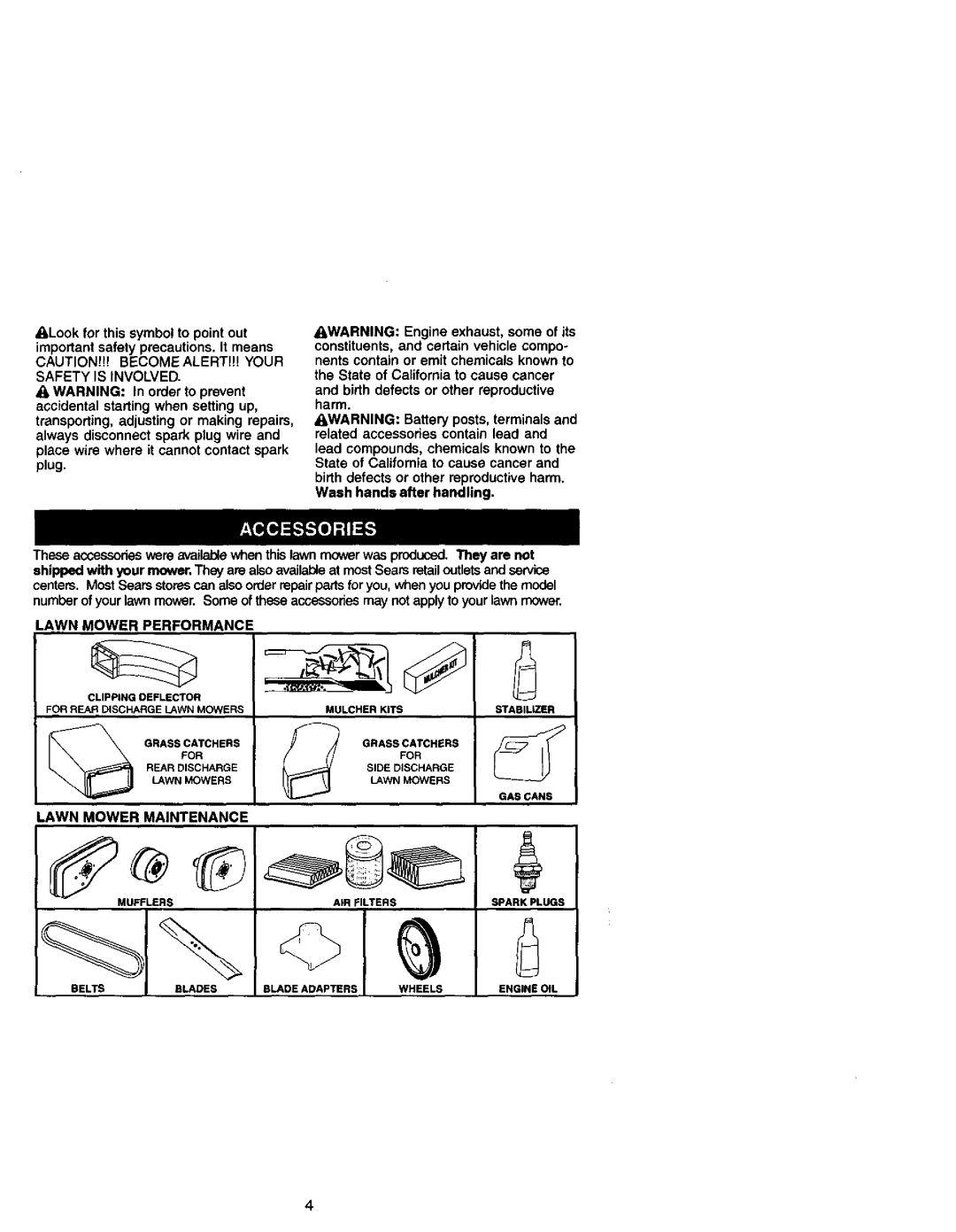 Craftsman 917.38862 owner manual Lawn Mower Maintenance, Safety is Involved, Lawn Mower Performance 