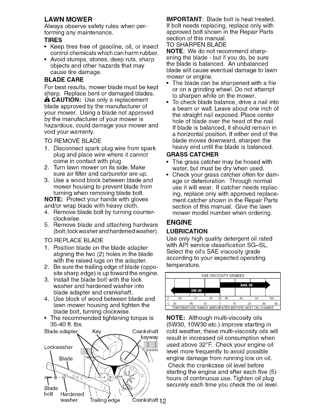 Craftsman 917.388981 owner manual Lawn Mower 