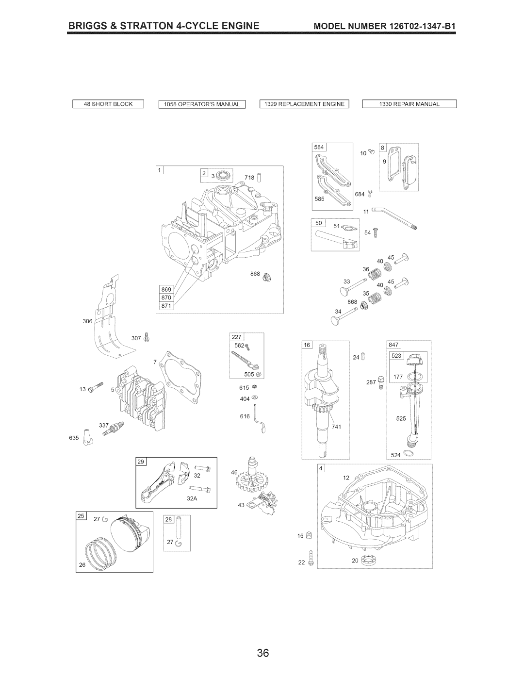 Craftsman 917.389052 owner manual 5o%J, Briggs & Stratton 4-CYCLE Engine 