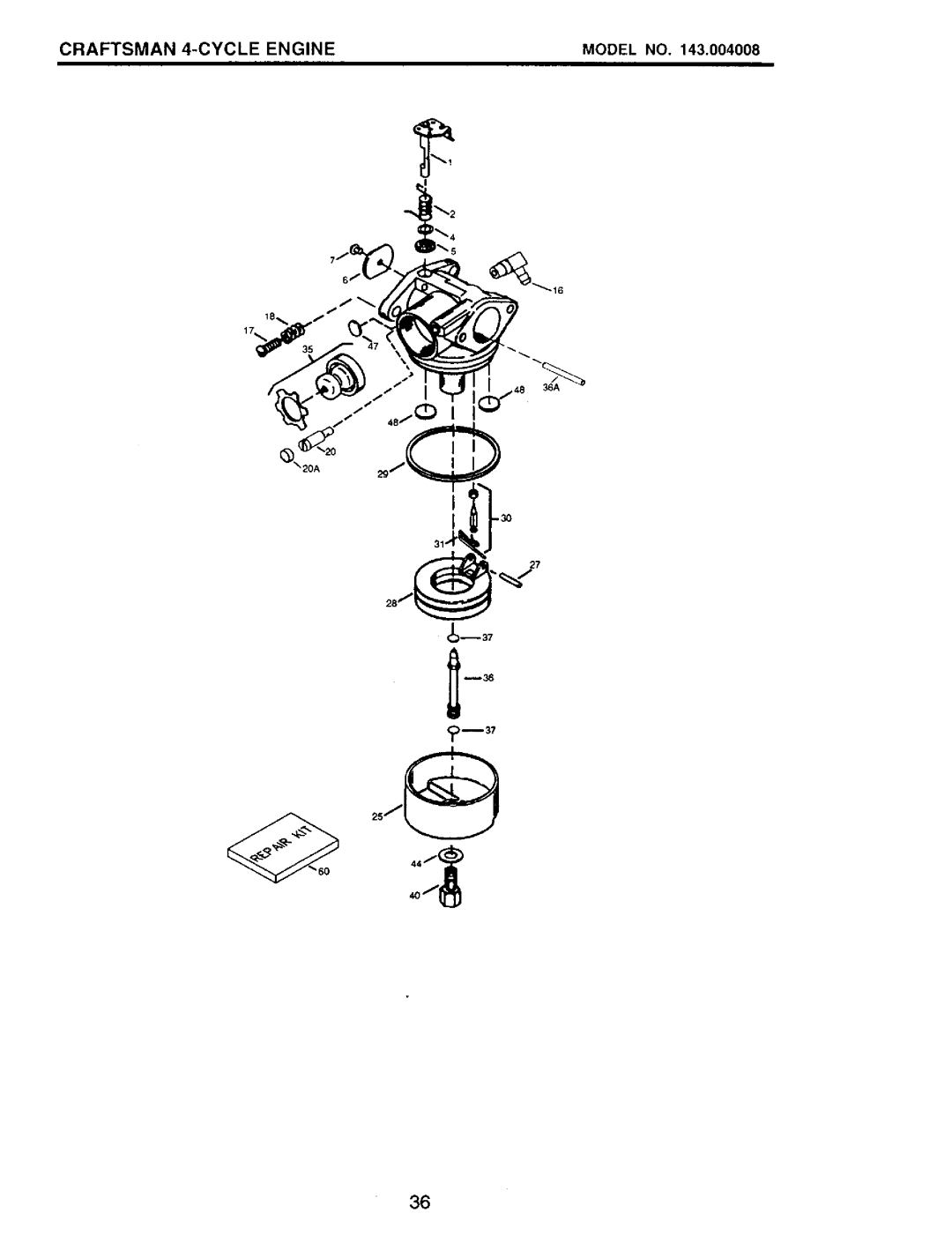 Craftsman 917.77341 owner manual 36A J3--37 M37 