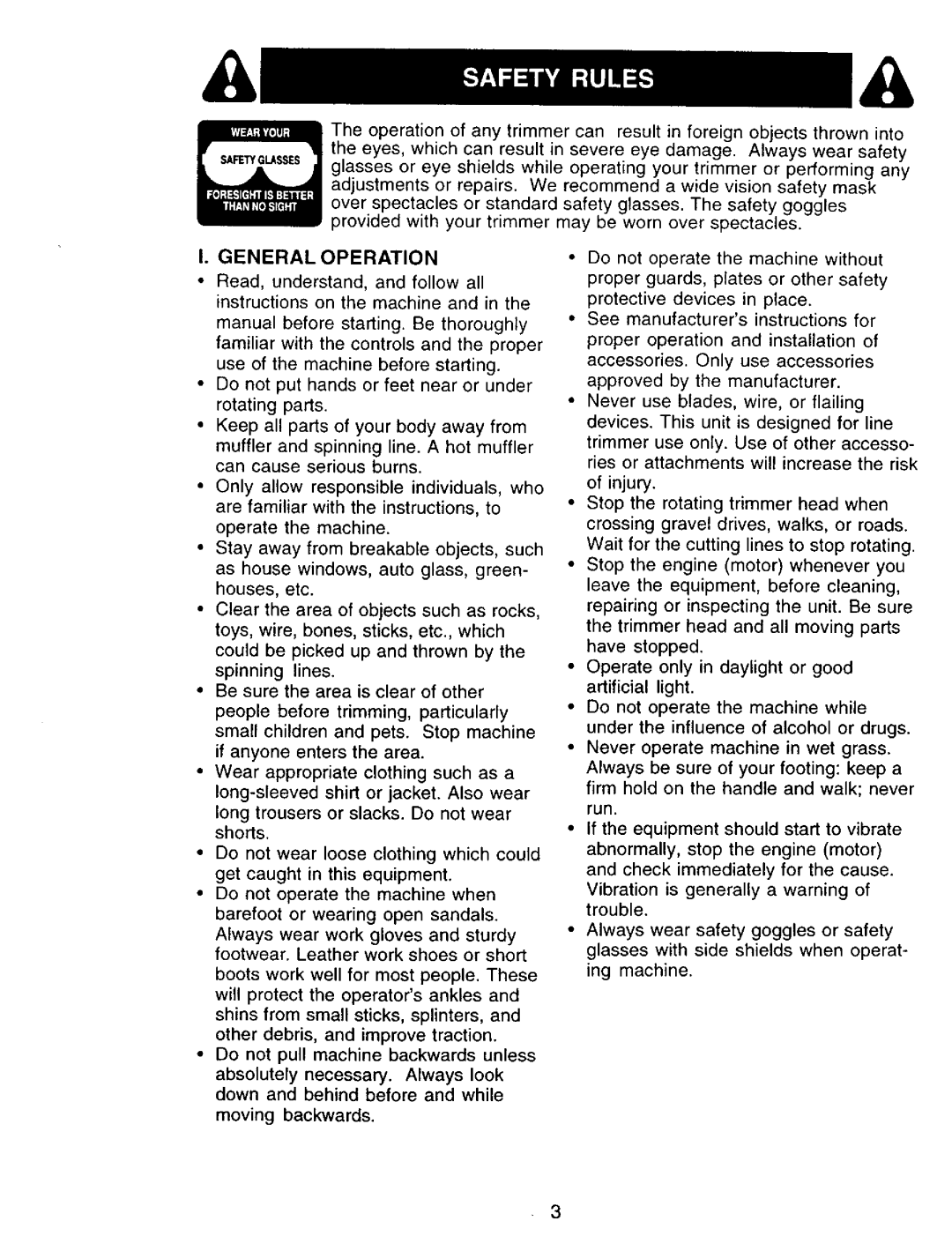 Craftsman 917.77341 owner manual General Operation 