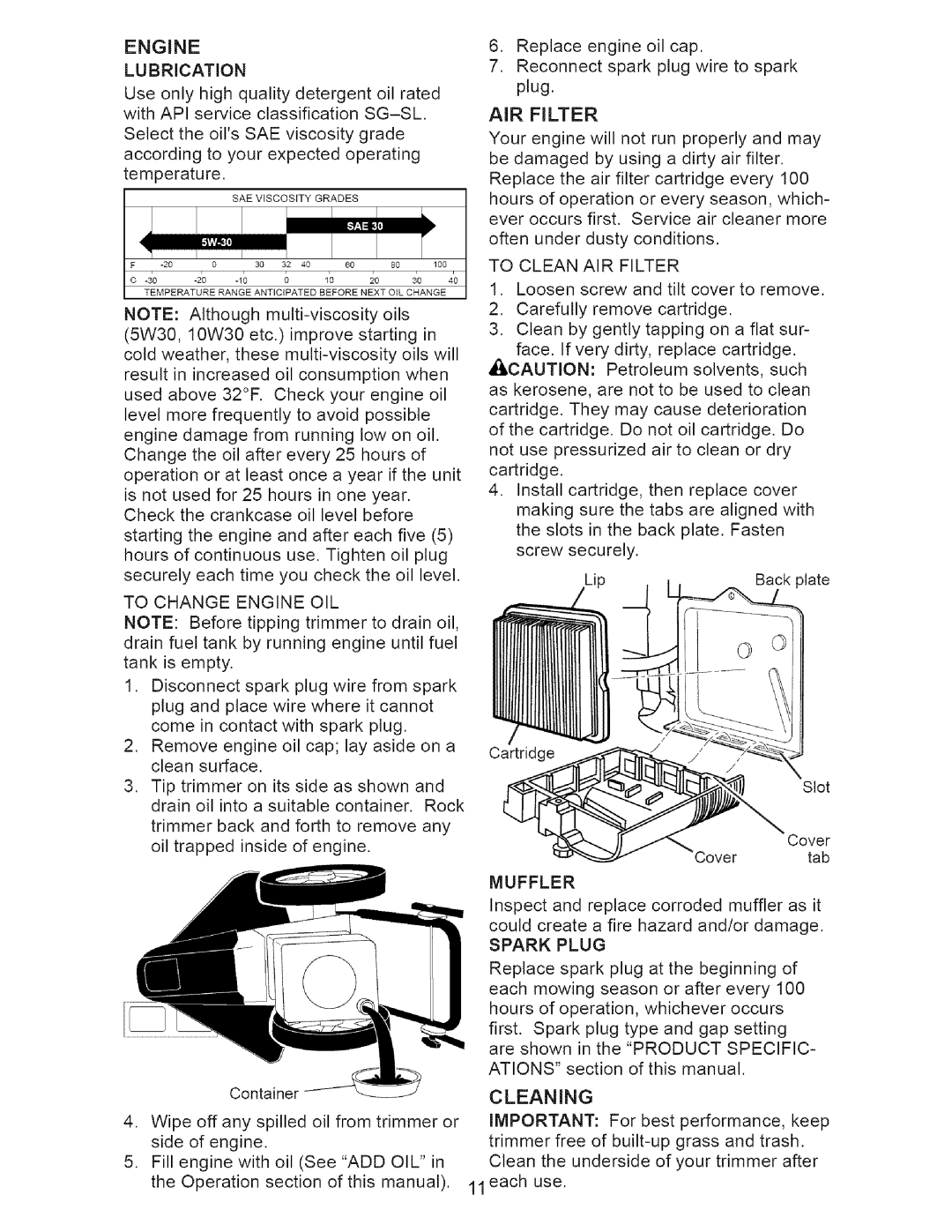 Craftsman 917.77374 owner manual Muffler 