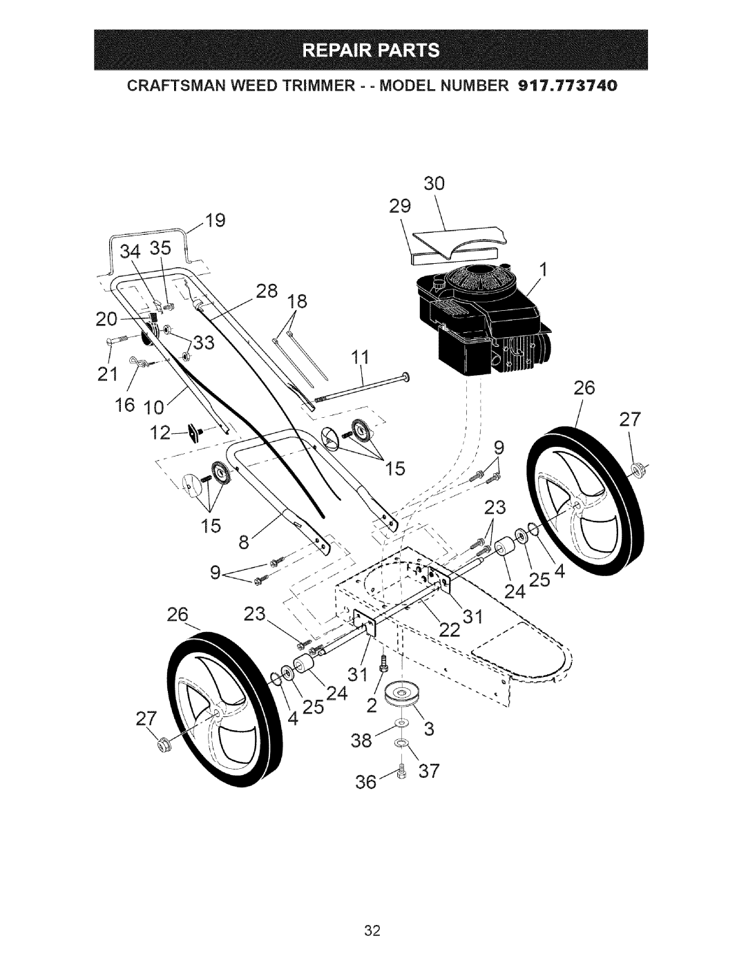 Craftsman 917.77374 owner manual 16 1C 