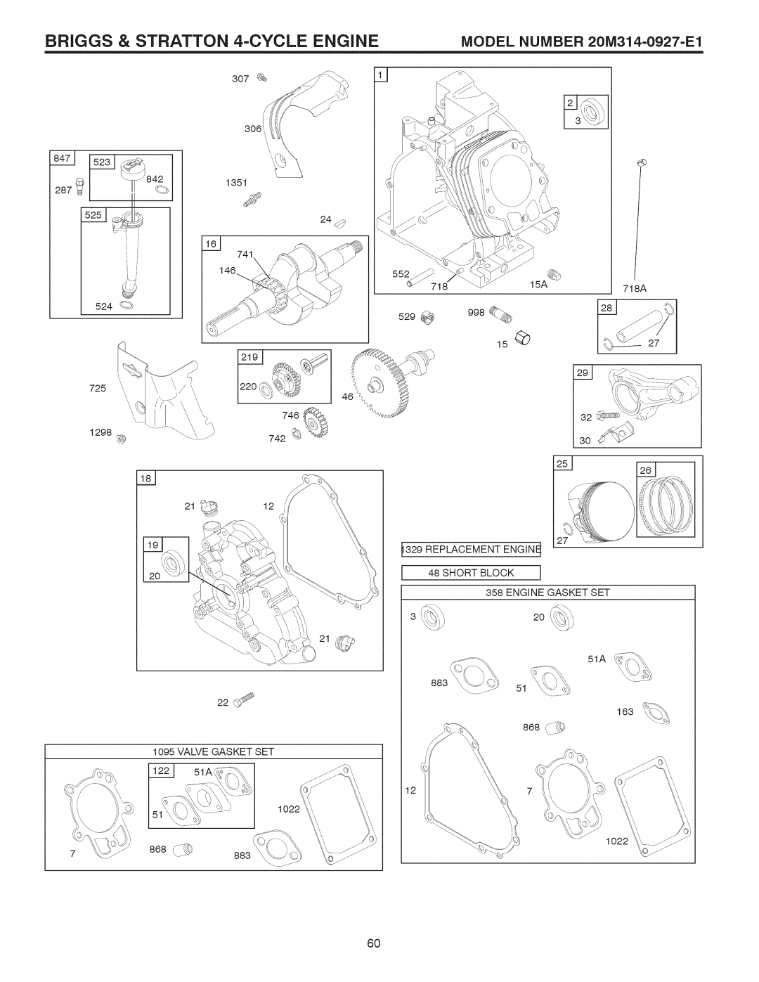 Craftsman 917.881064 owner manual Briggs & Stratton 4-CYCLE Engine 