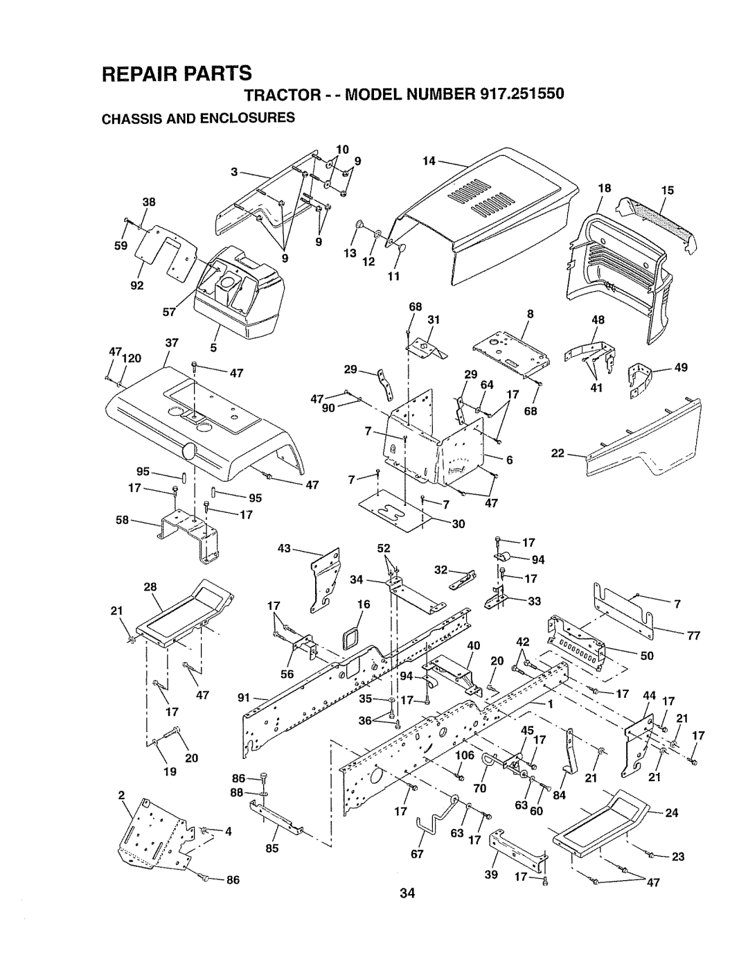 Craftsman 917O251550 owner manual Chassis and Enclosures, 1815 