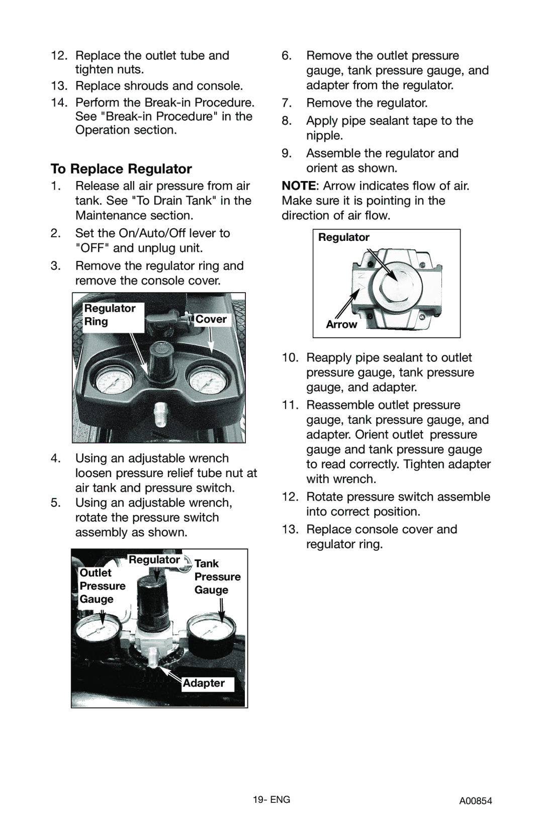 Craftsman 919.16558 To Replace Regulator, Regulator RingCover, Regulator Tank Outlet Pressure PressureGauge Adapter 