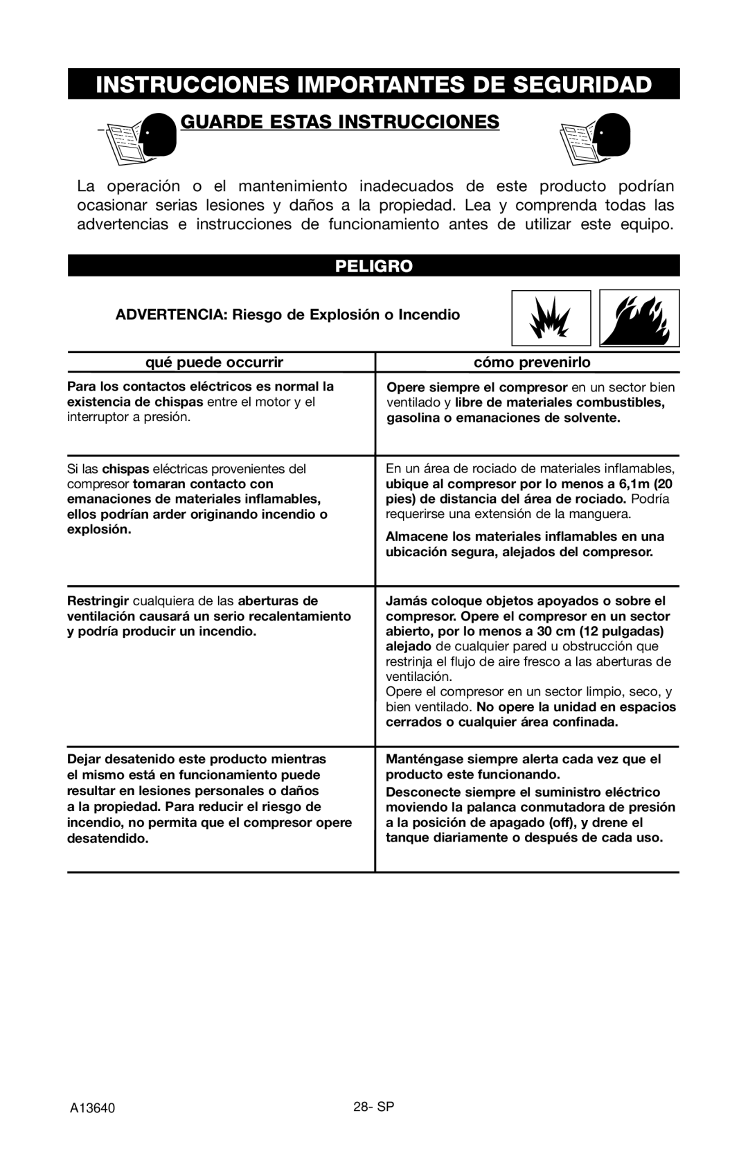 Craftsman 919.166442 owner manual Instrucciones Importantes DE Seguridad, Guarde Estas Instrucciones, Cómo prevenirlo 