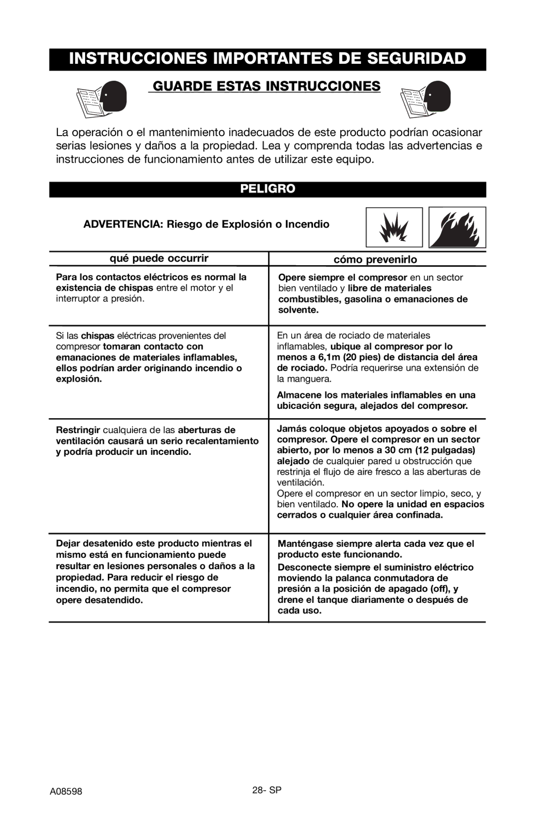 Craftsman 919.167242 owner manual Instrucciones Importantes DE Seguridad, Guarde Estas Instrucciones, Cómo prevenirlo 