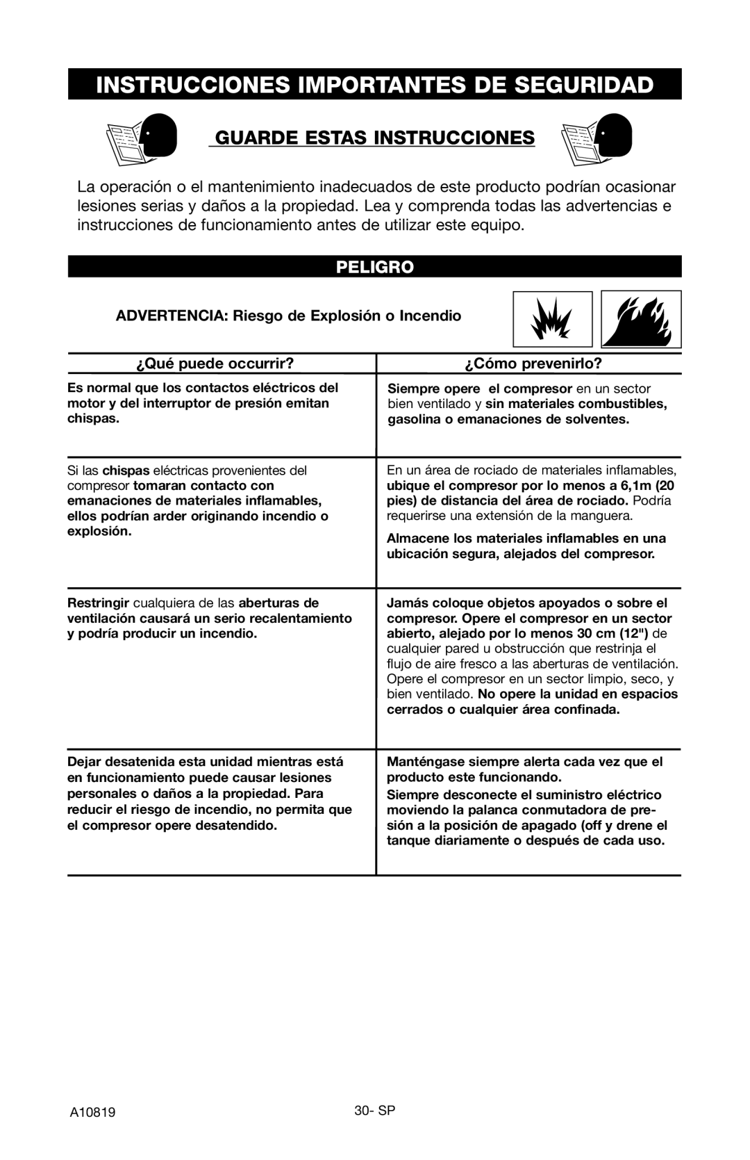 Craftsman 919.16732 owner manual Instrucciones Importantes DE Seguridad, Guarde Estas Instrucciones, ¿Cómo prevenirlo? 