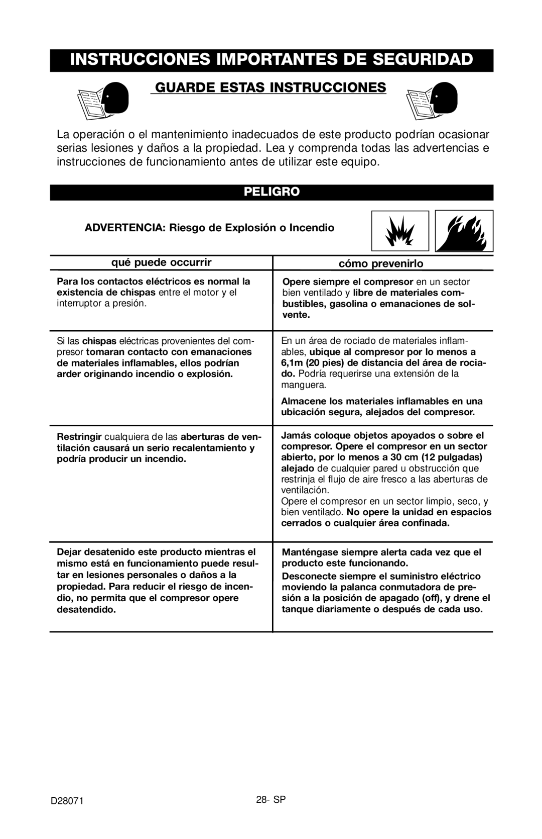 Craftsman 919.167461 owner manual Instrucciones Importantes DE Seguridad, Guarde Estas Instrucciones, Cómo prevenirlo 