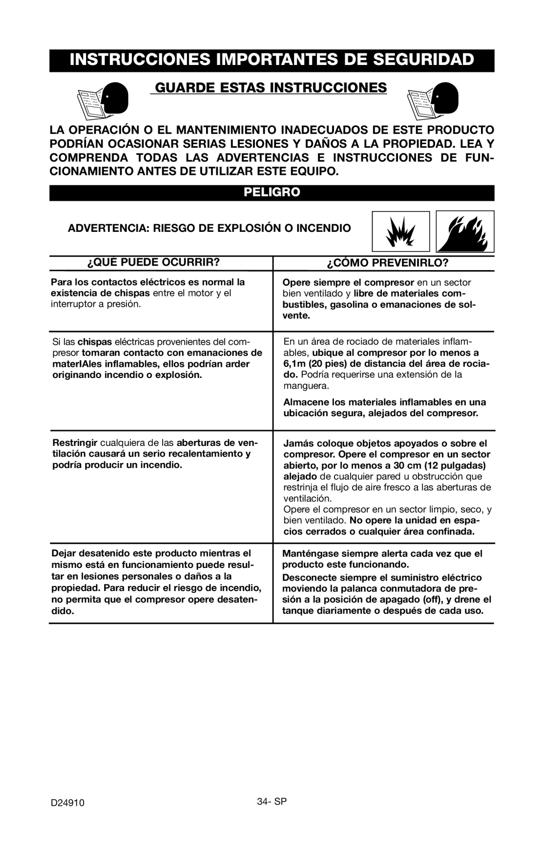 Craftsman 919.19541 owner manual Instrucciones Importantes DE Seguridad, Guarde Estas Instrucciones 