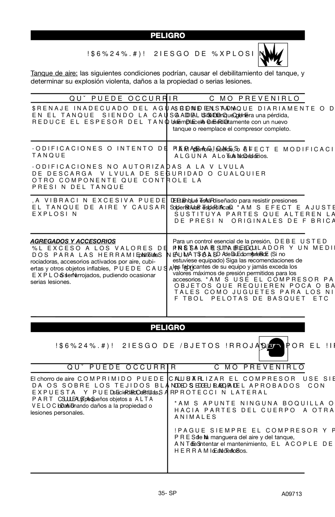 Craftsman 919.195411 owner manual Advertencia Riesgo de Explosión, Qué puede occurrir Cómo prevenirlo 