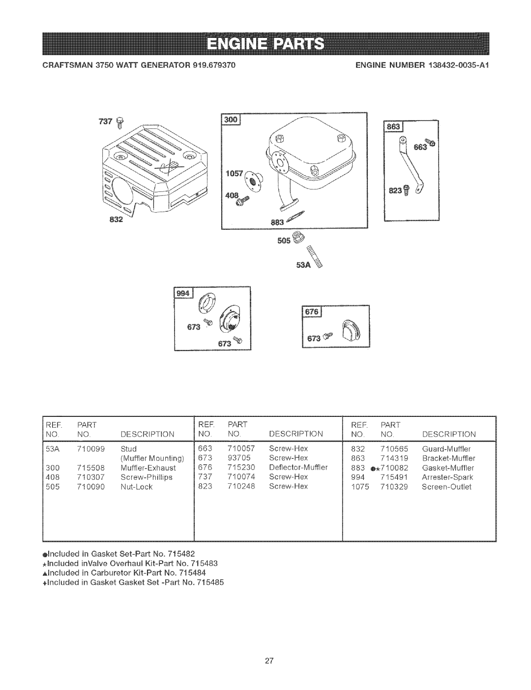 Craftsman 919.67937 manual 883f, 673 