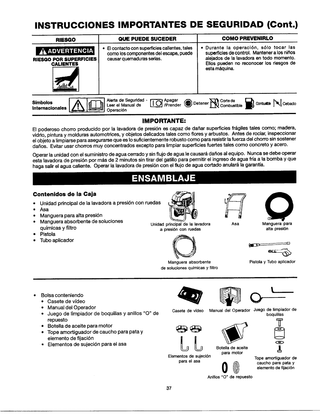 Craftsman 919.76235 Riesgo QUE Puede Suceder Como Prevenirlo, Leere.jitl Manual IL/Prende r DetenerCduetlble Operad6n 