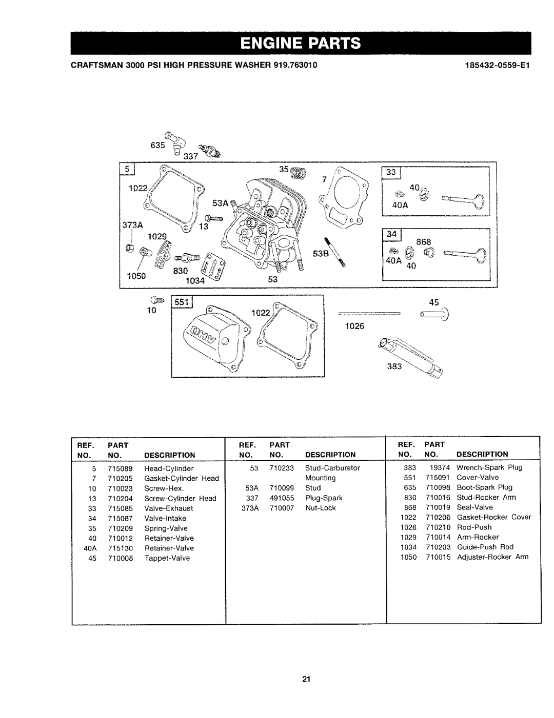 Craftsman 919.763010 owner manual 868I 1026 