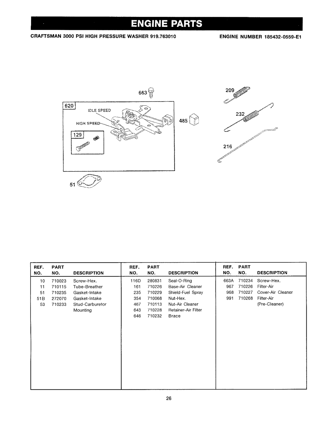 Craftsman 919.763010 owner manual 20S 