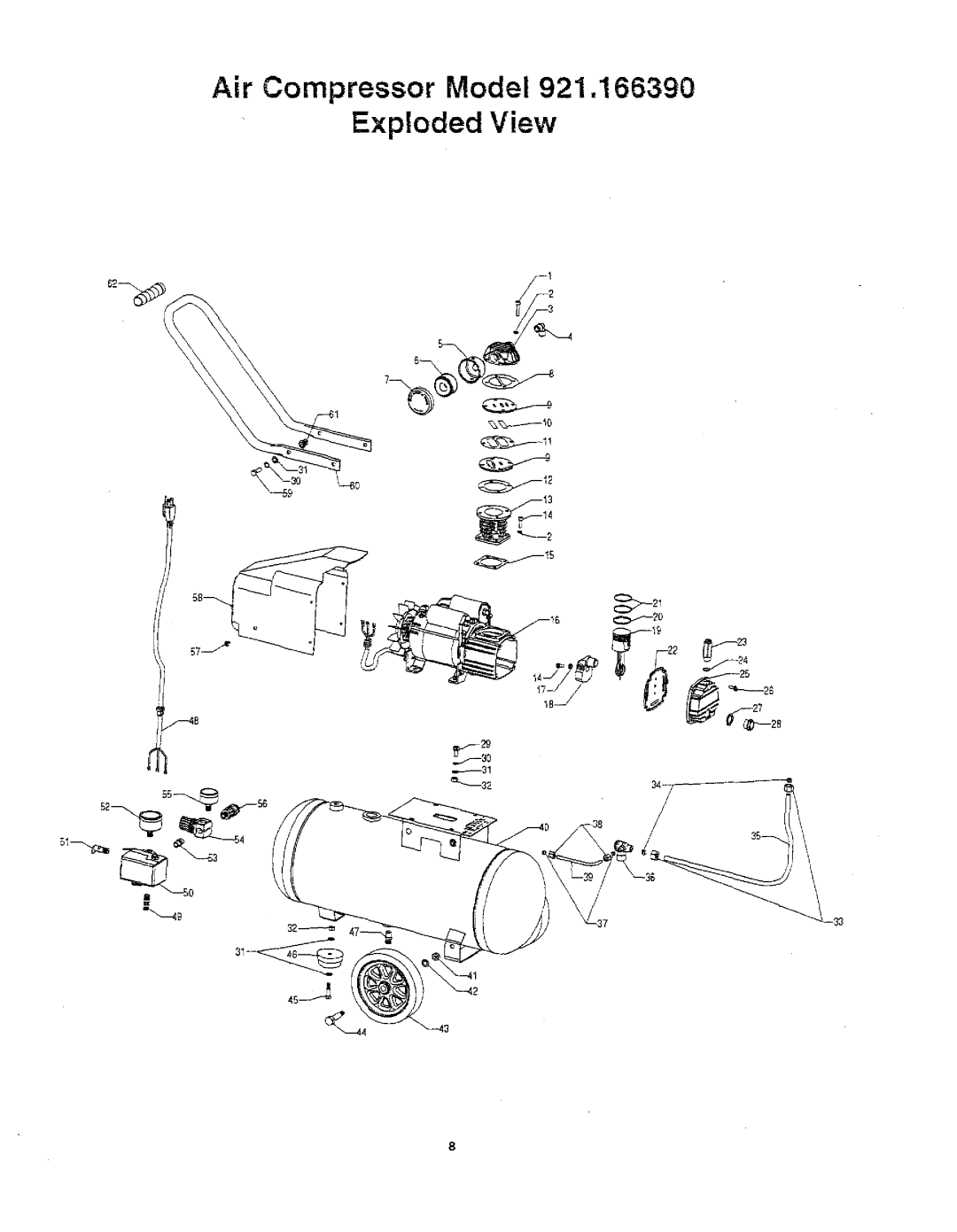 Craftsman 921.166390 owner manual Exploded View 