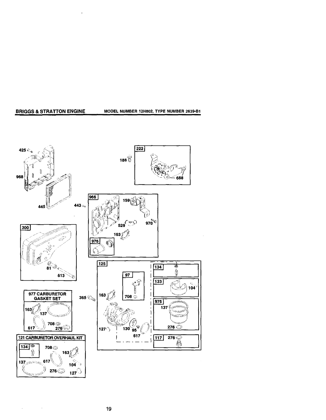 Craftsman 944.36153 owner manual 97o, Briggs & STRATiON Engine 