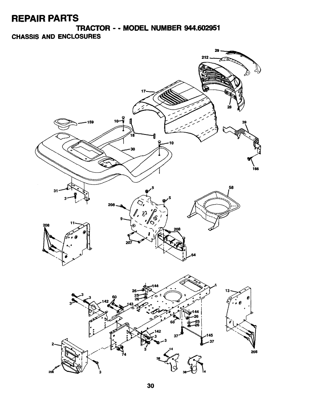 Craftsman 944.602951 owner manual Chassis and Enclosures 