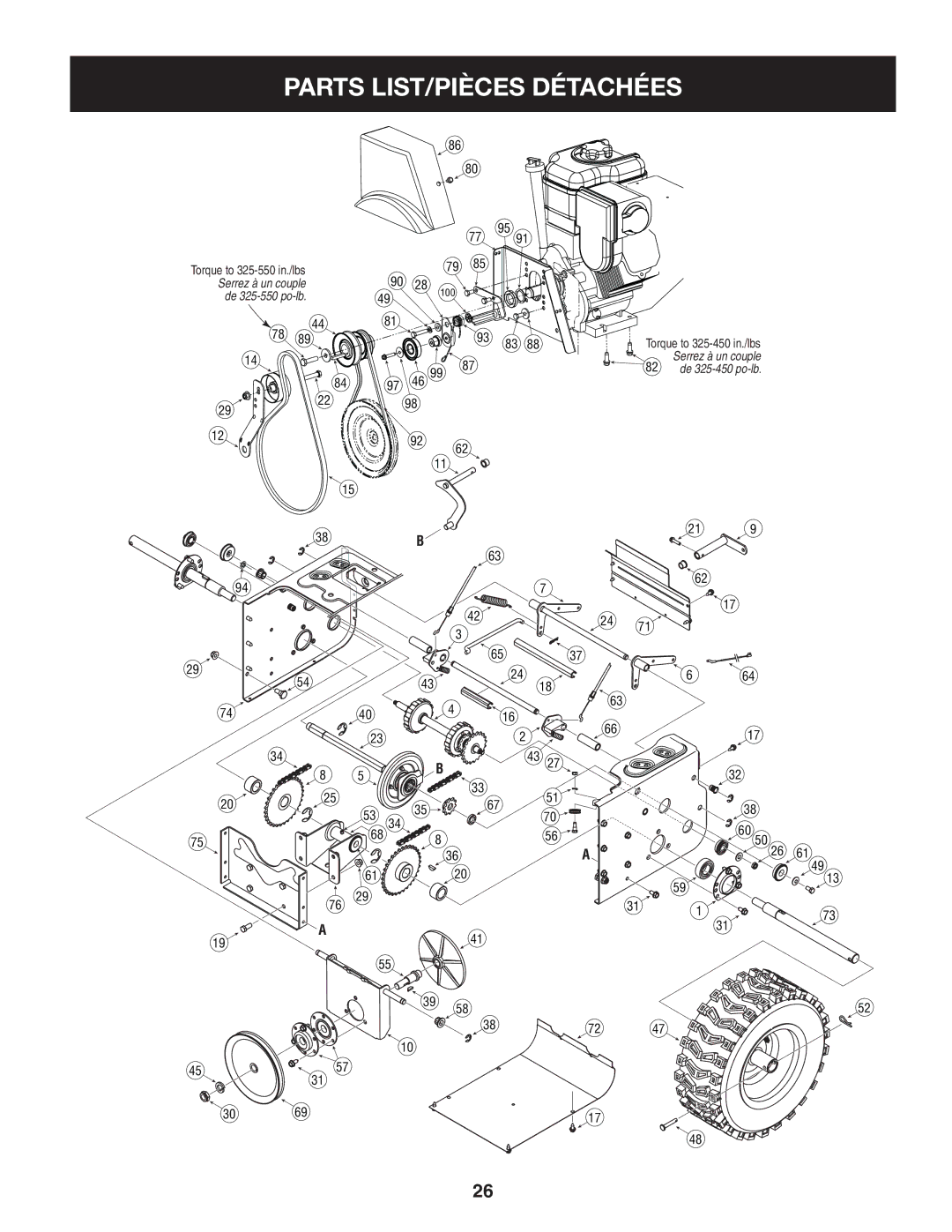 Craftsman C459-52833 manual Serrez à un couple 