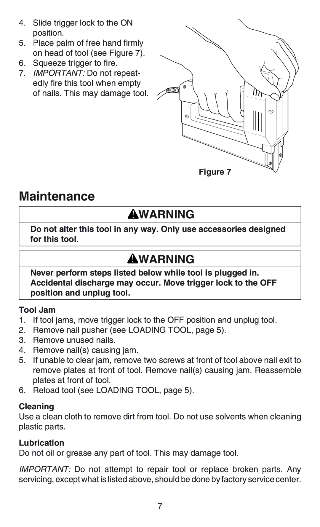 Craftsman C583-930360 operating instructions Maintenance, Cleaning 