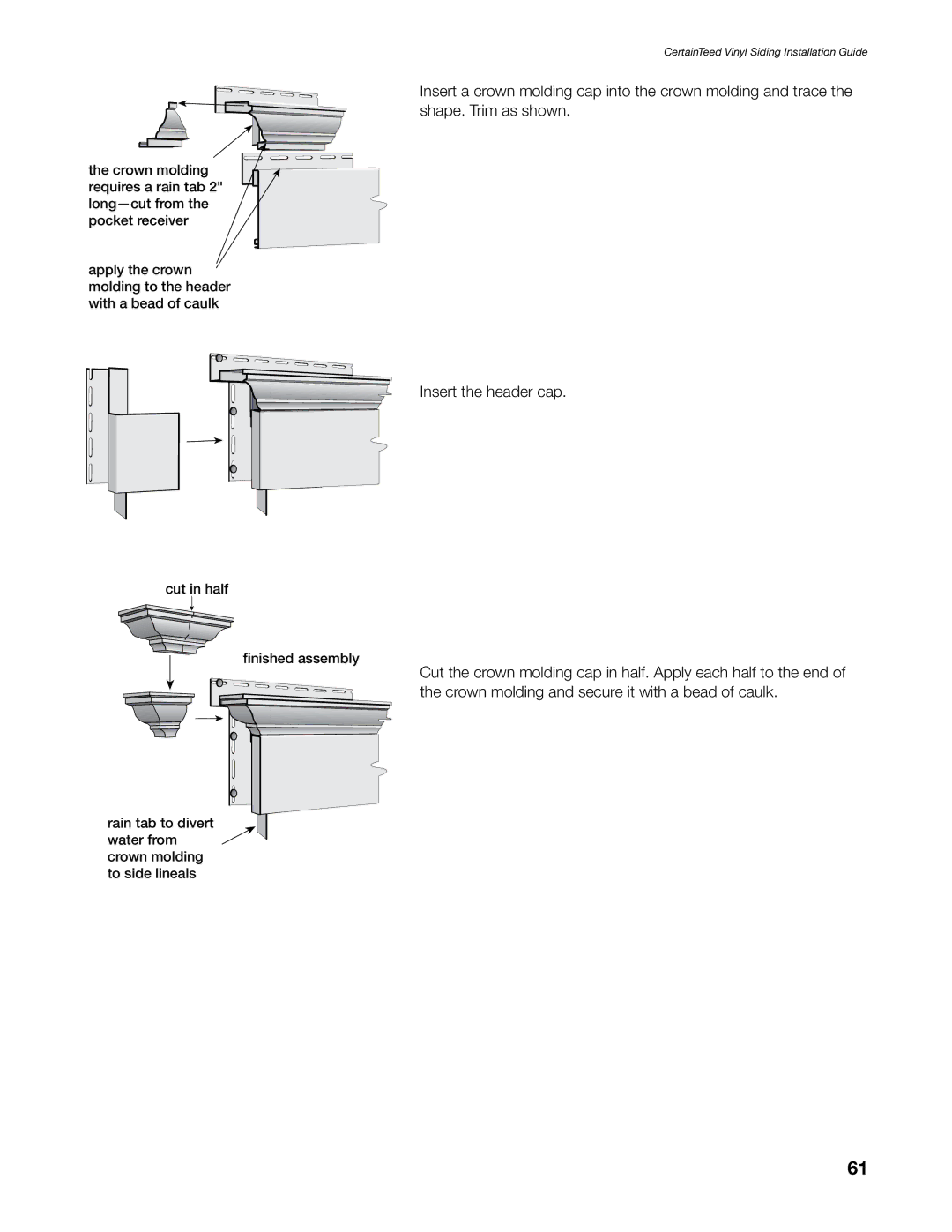 Craftsman CTS205 manual CertainTeed Vinyl Siding Installation Guide 