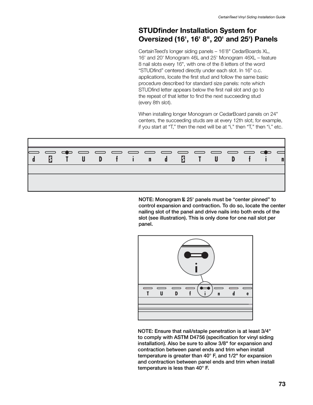 Craftsman CTS205 manual CertainTeed Vinyl Siding Installation Guide 