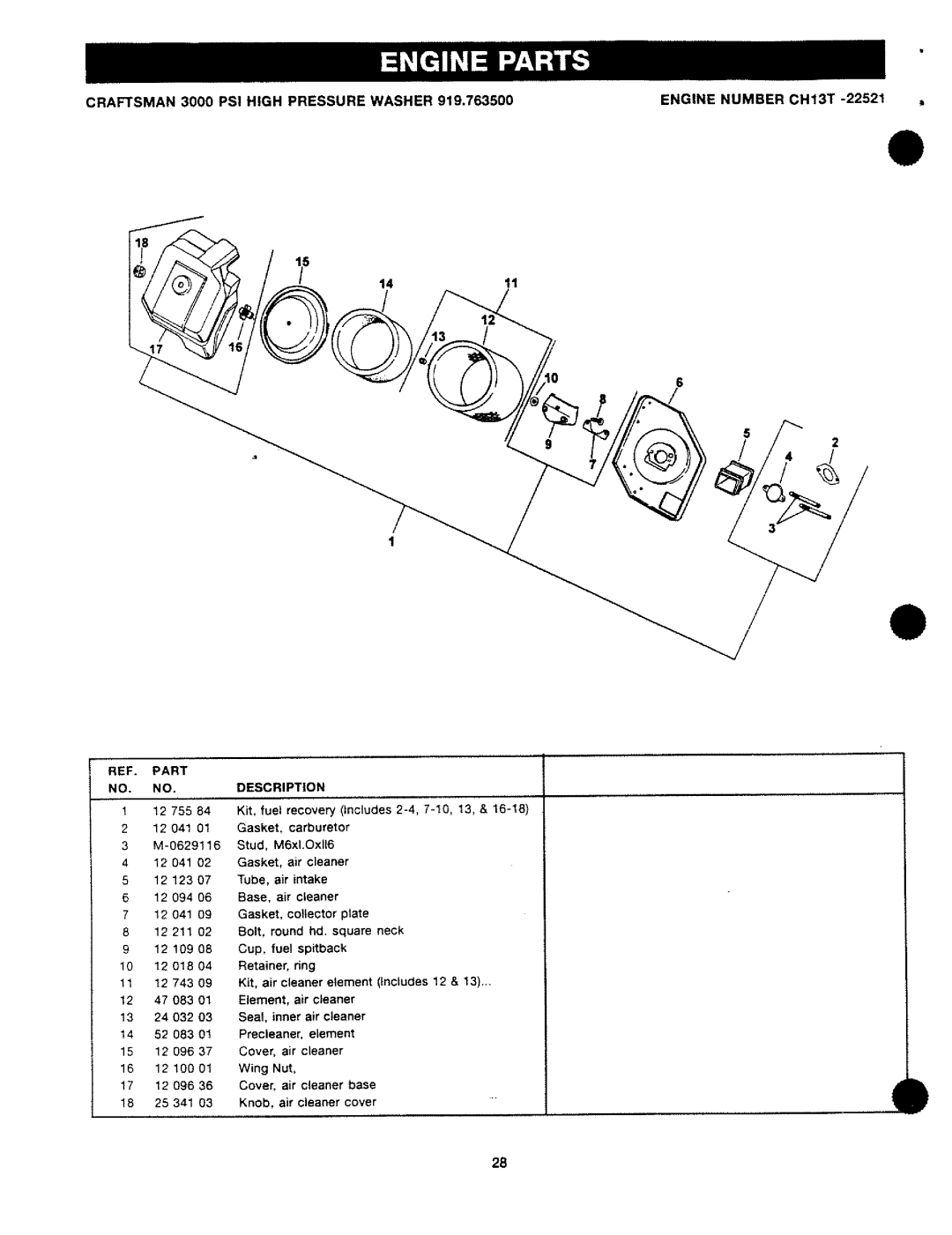 Craftsman MGP-743500, 919.763500 manual 