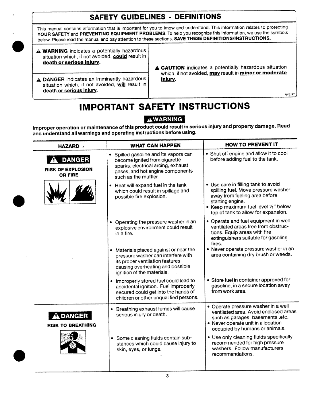 Craftsman 919.763500, MGP-743500 manual 