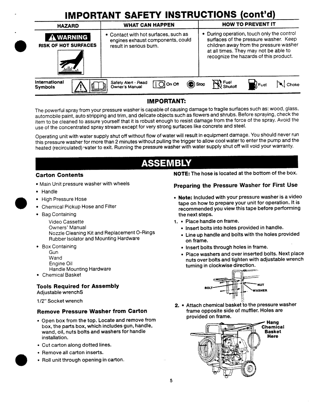 Craftsman 919.763500, MGP-743500 manual 