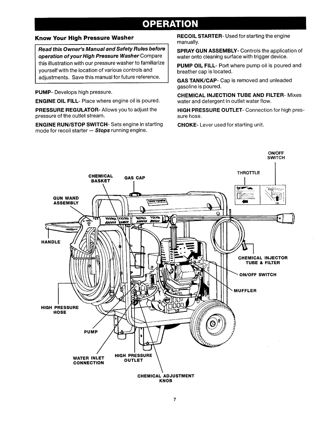 Craftsman MGP-762010 manual 